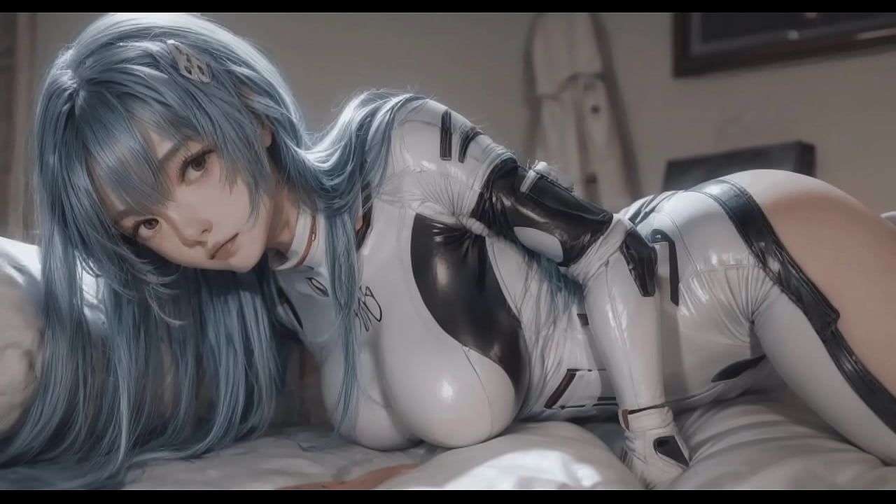 AI generated Rei Ayanami asking for a cock